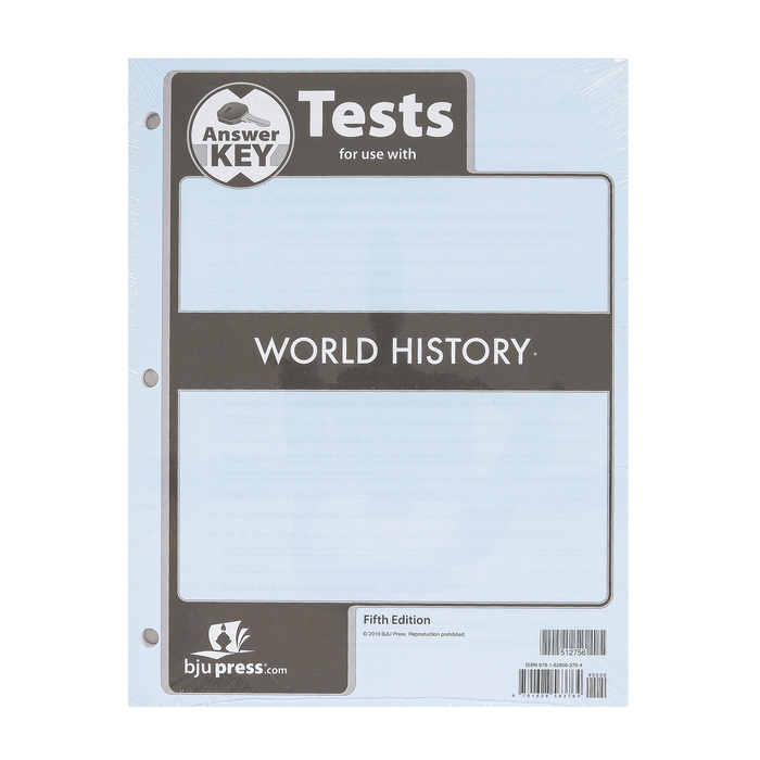 Bju world history 5th edition answer key