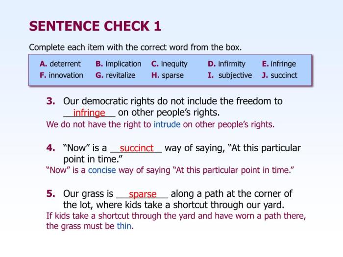 Chapter 5 sentence check 2 answer key